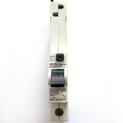 Dorman Smith XR1PC3230 C32 32A 32 Amp 30mA RCBO Circuit Breaker Type A